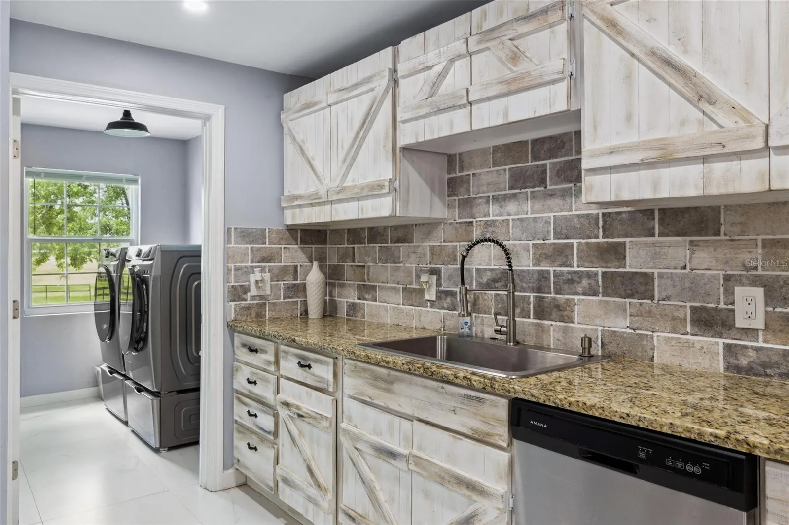 Kitchen and Inside Laundry Room
