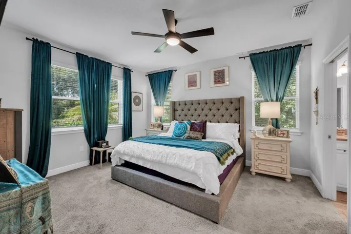 Spacious primary suite