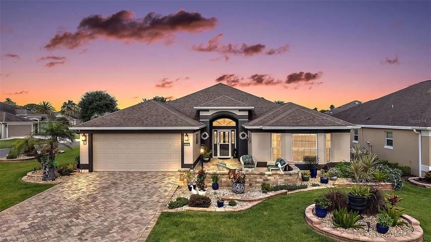 Twilight Front Elevation