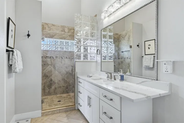 Primary bathroom.