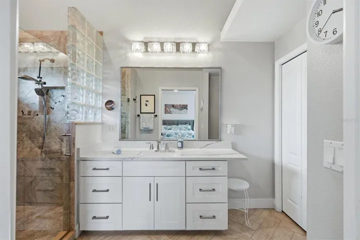 Primary bathroom.