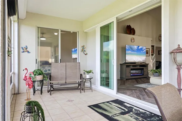 Screen enclosed lanai.