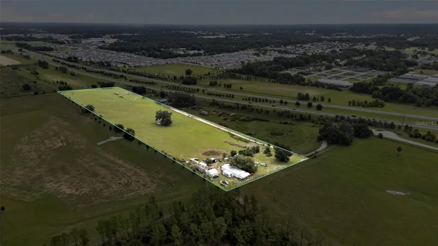 Aerial view of the approximately 10-acre residential development opportunity in Apopka’s Kelly Park Growth Corridor.