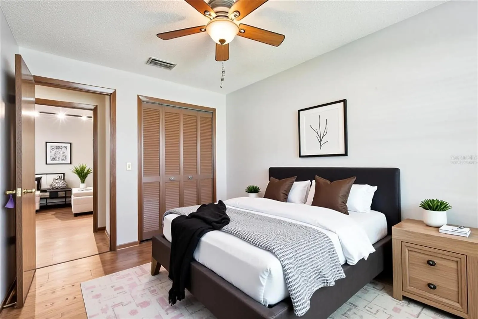 Virtually Staged Bedroom 4