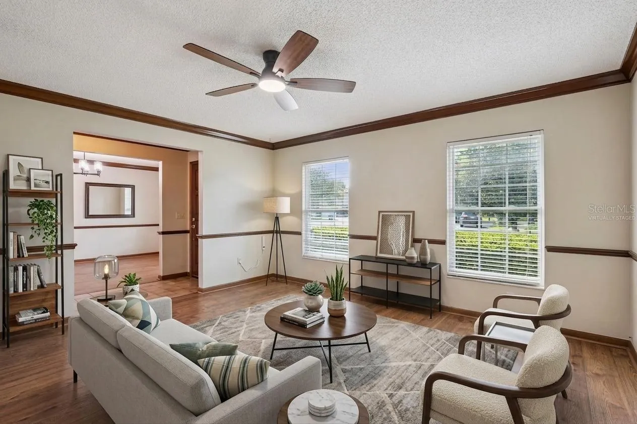 Virtually Staged Living Room