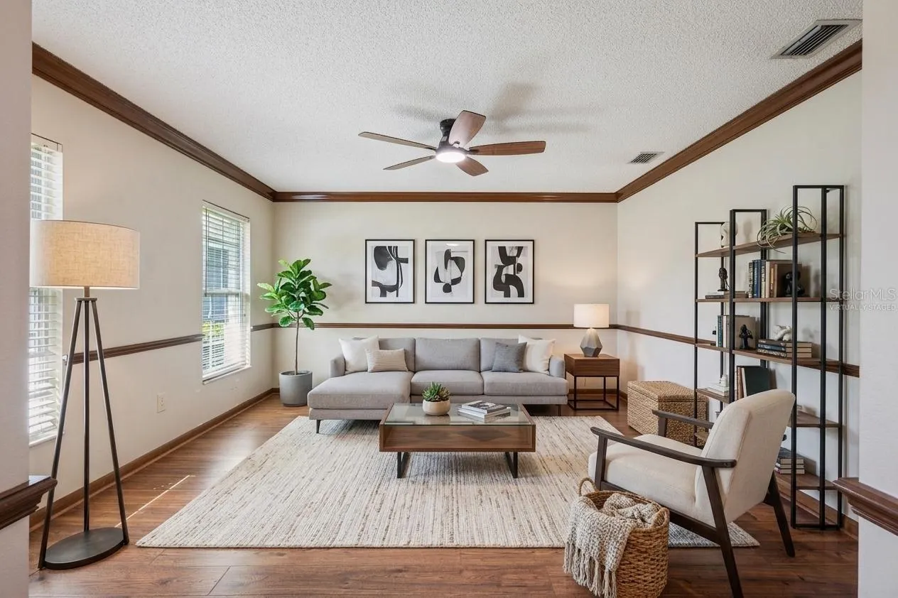 Virtually Staged Living room