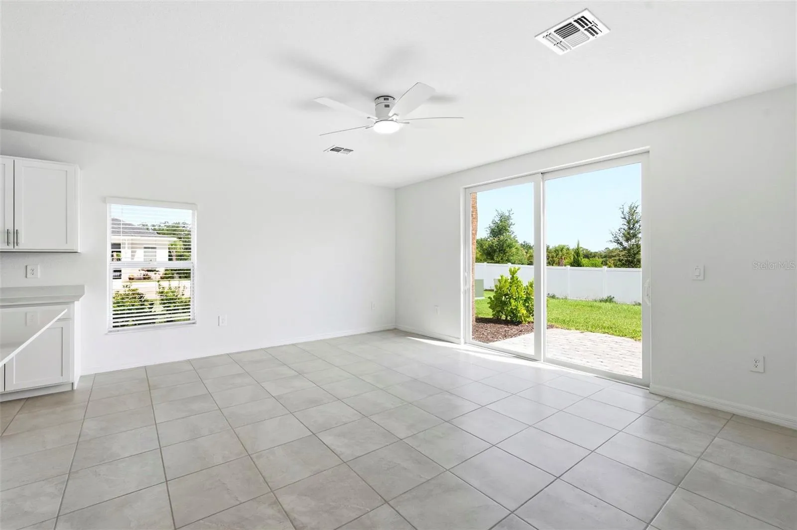 spacious living room