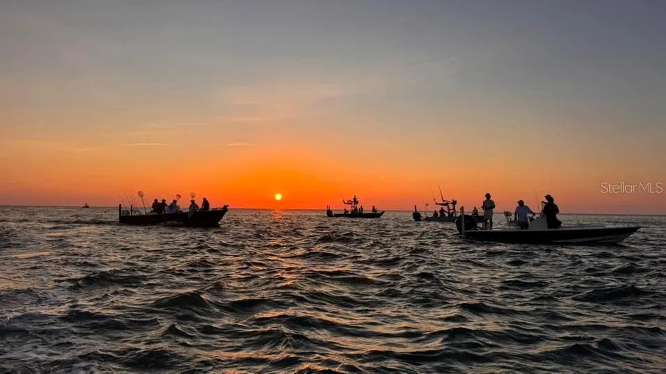 Enjoy the sunsets out on the boat!!