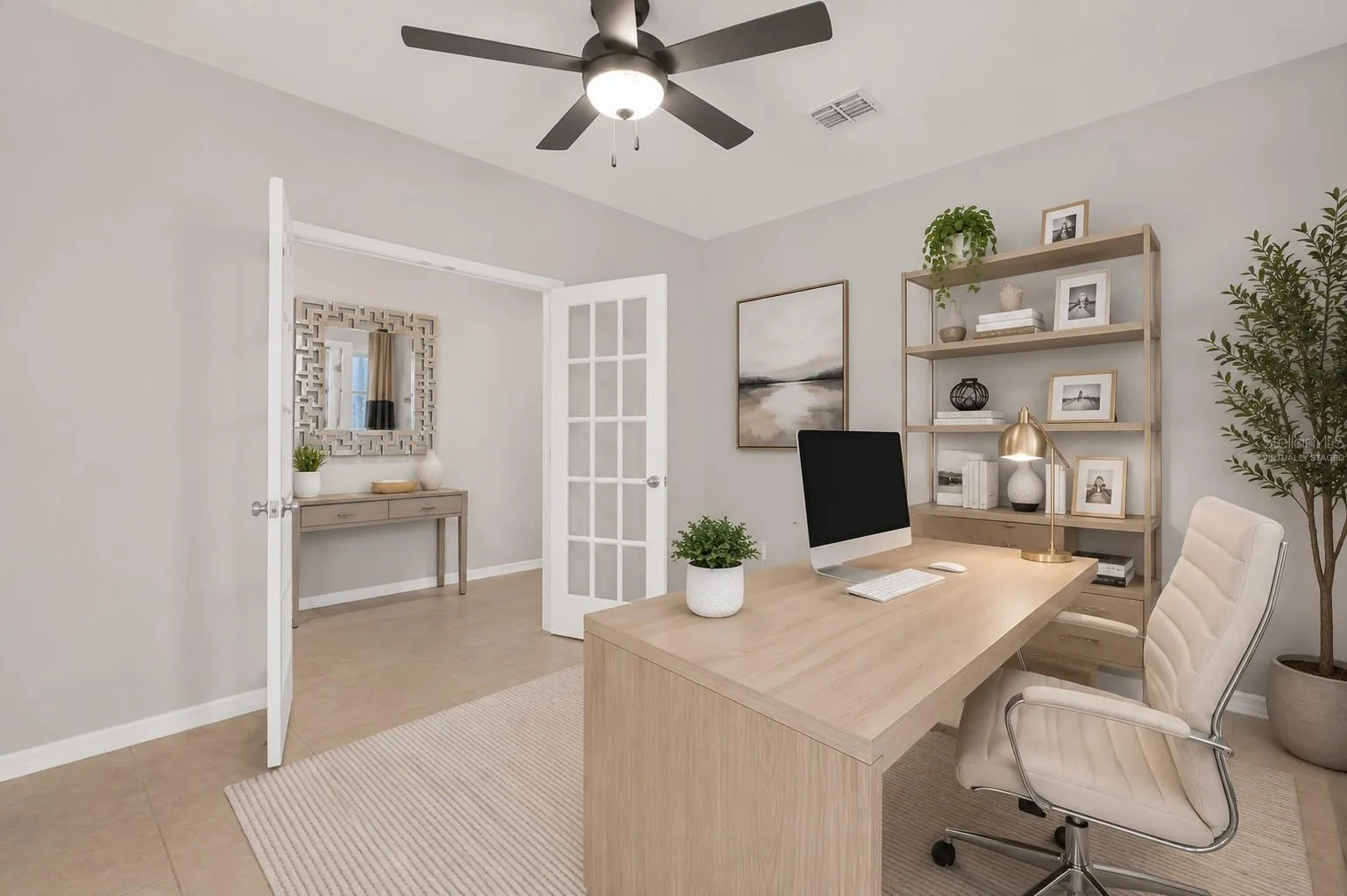 Home Office - Virtually Staged