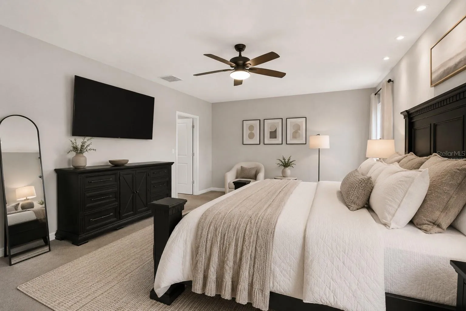 Primary Bedroom - Virtually Staged