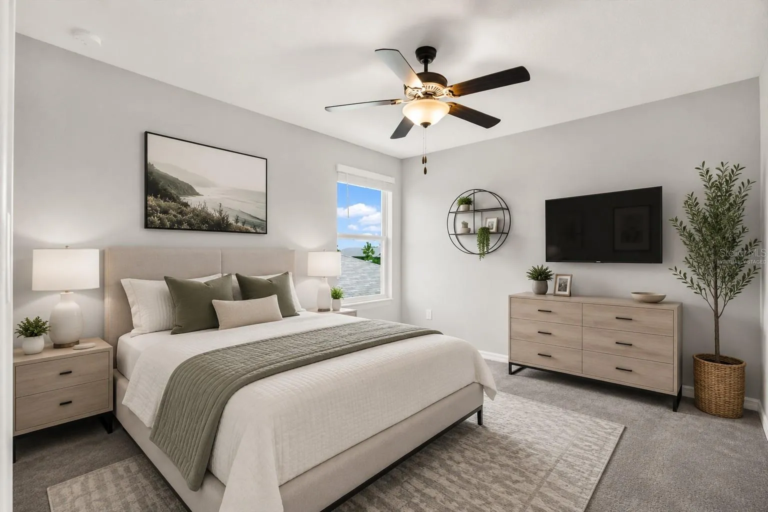 Virtually Staged 5th Bedroom