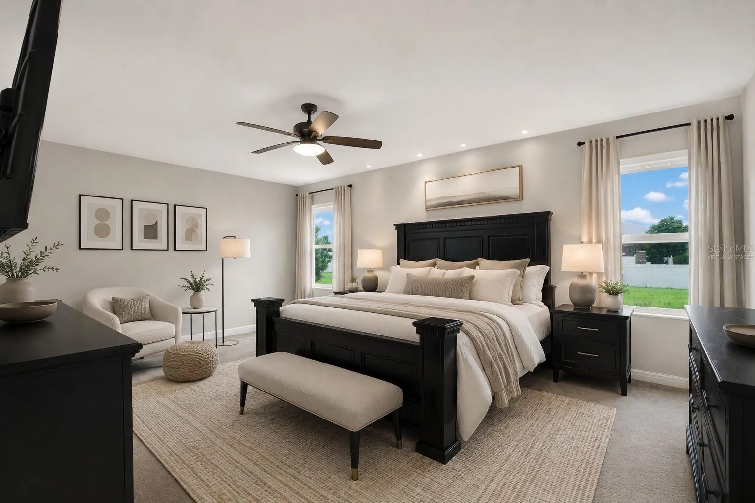 Primary Bedroom - Virtually Staged
