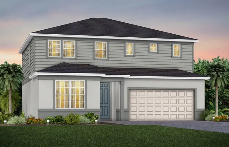 Exterior Design. Artistic rendering for this new construction home. Pictures are for illustrative purposes only. Elevations, colors and options may vary.
