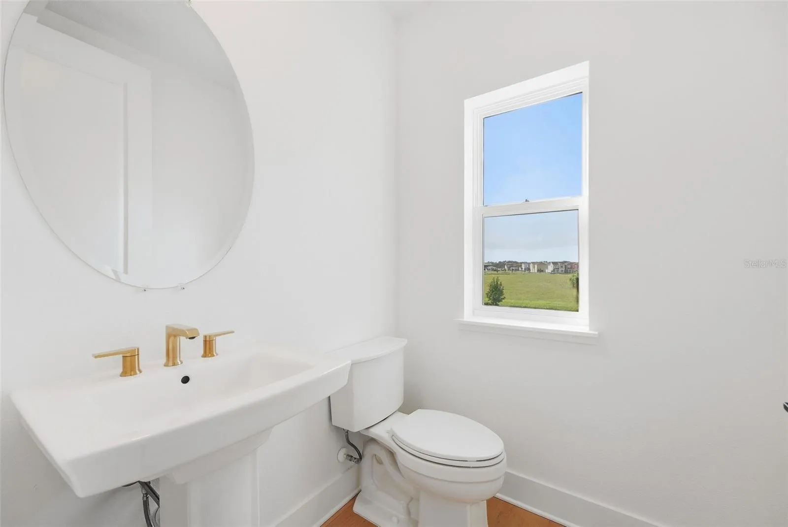 Powder bath on second floor