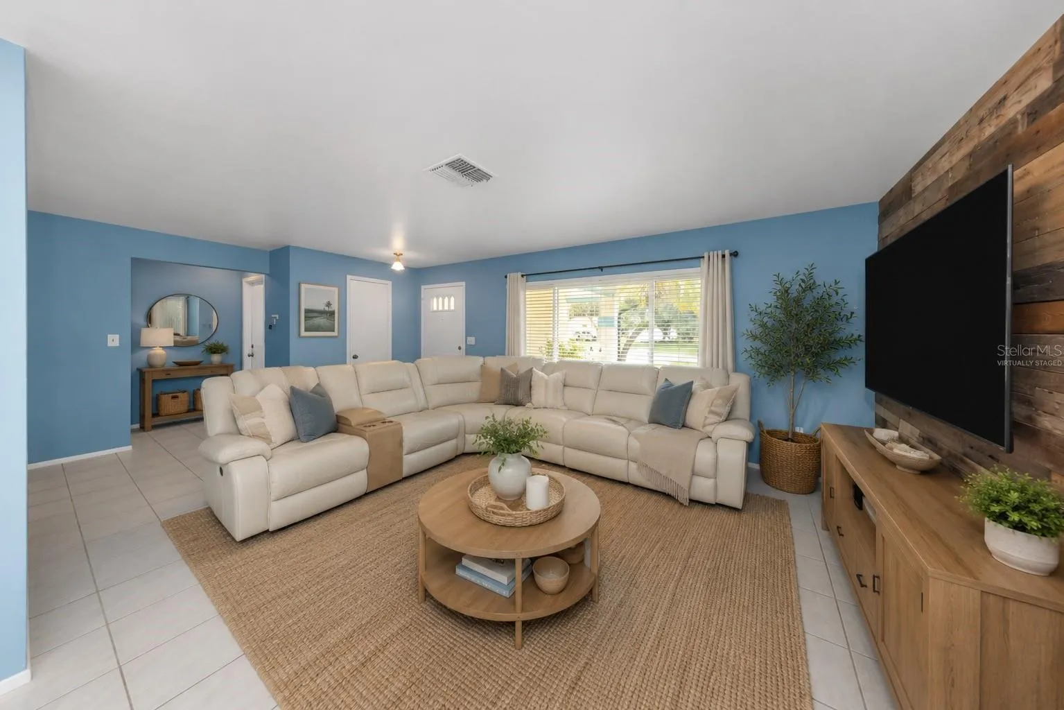 Virtually Staged Living Room