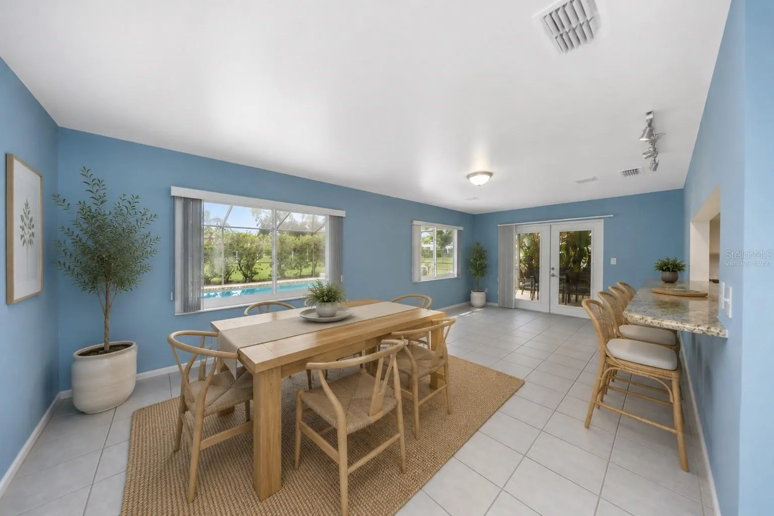 Virtually Staged Dining Room