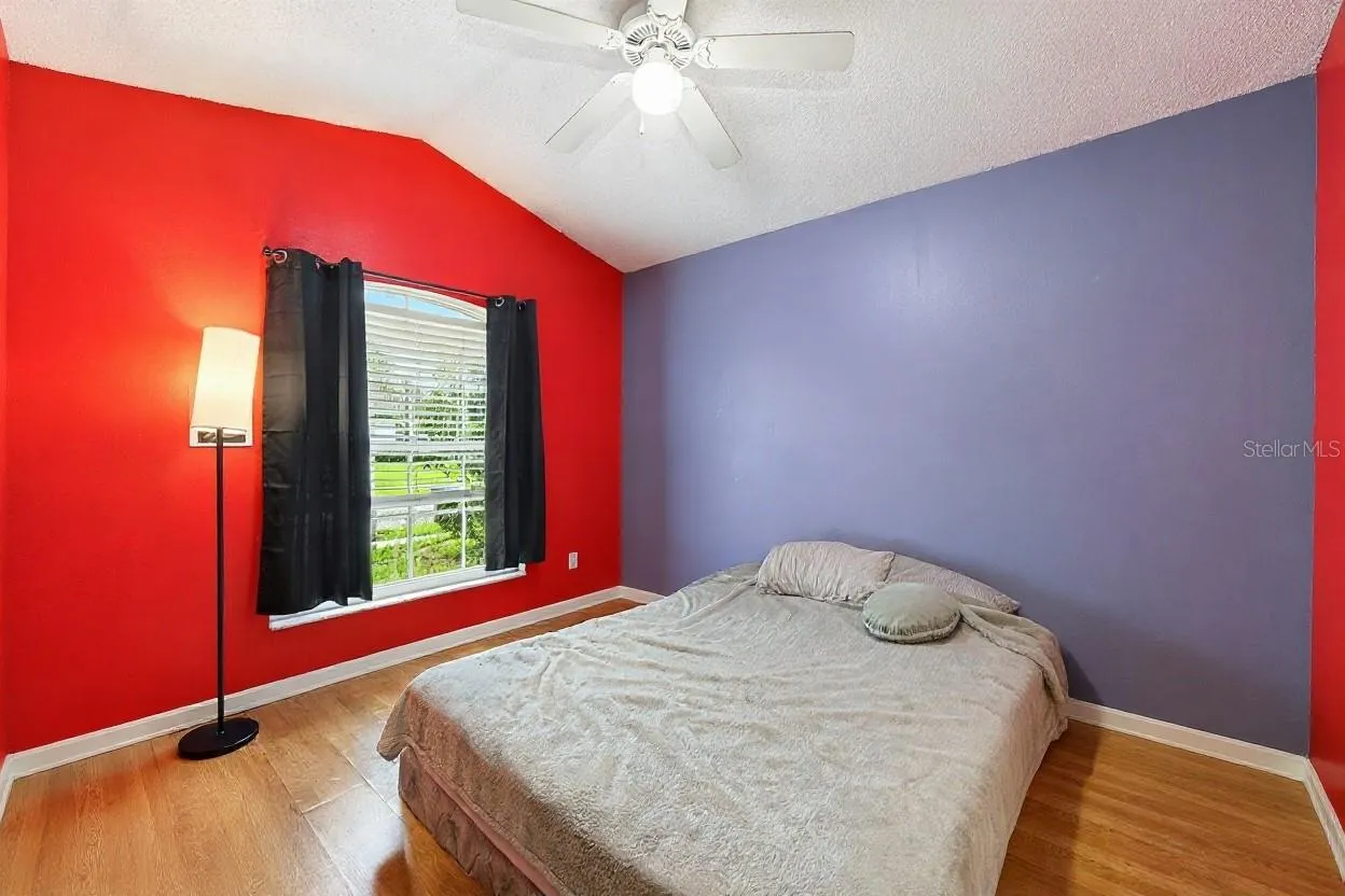 Guest bedroom suite. Personal items have been removed virtually.