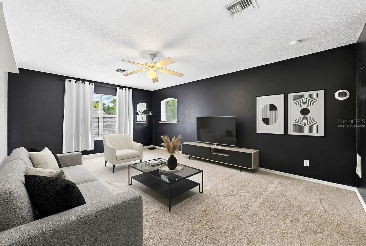 Second floor bonus room for additional flexible living space. Virtually Staged.