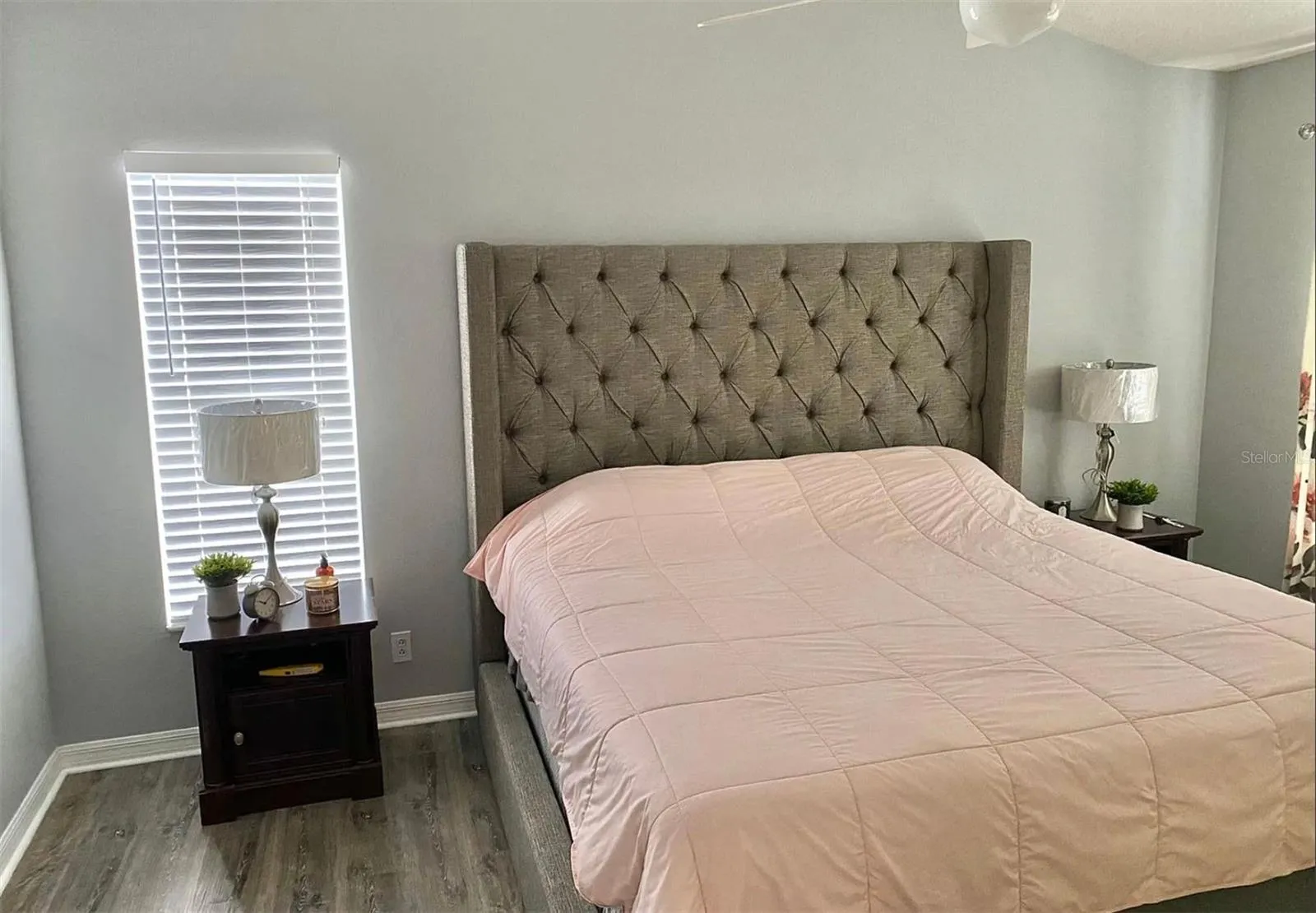Primary bedroom when decorated