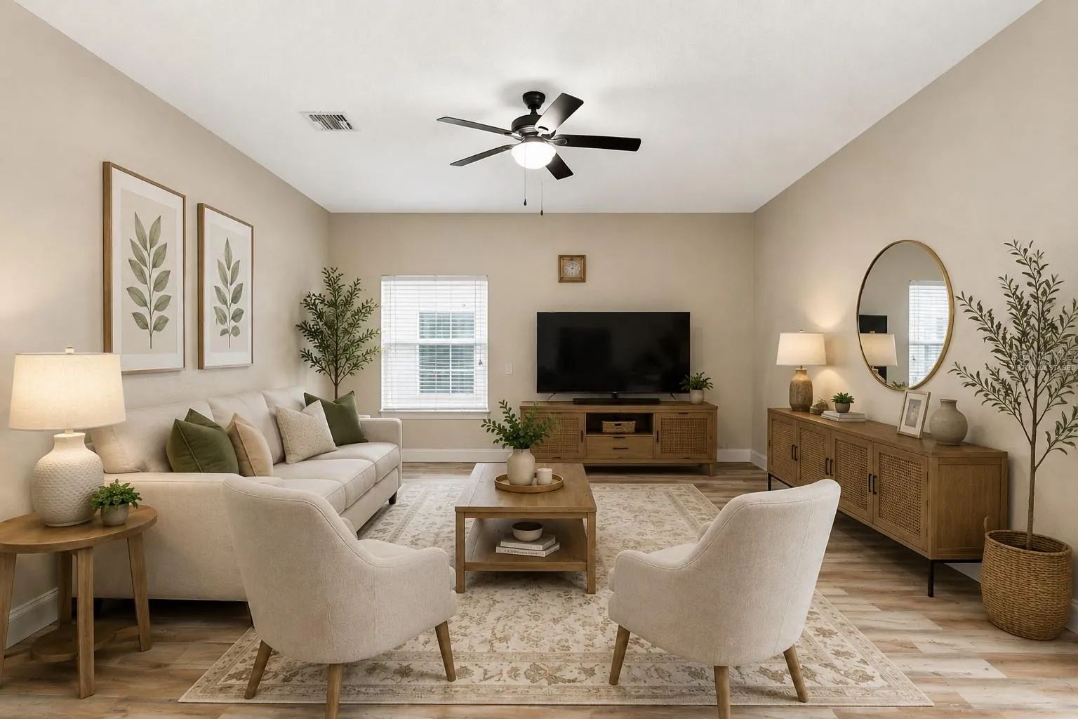 Family Room - Virtually Staged