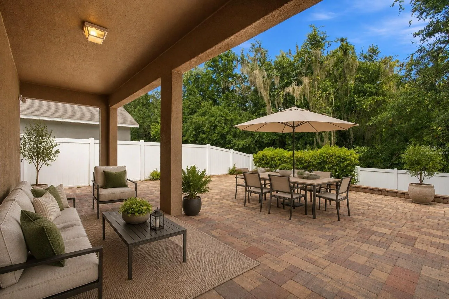 Virtually Staged - back patio only
