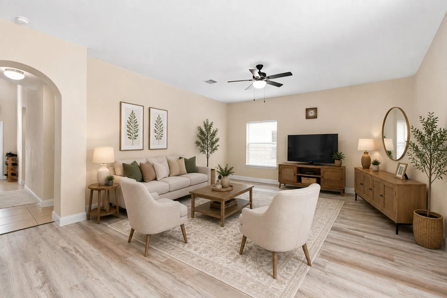 Family Room - Virtually Staged