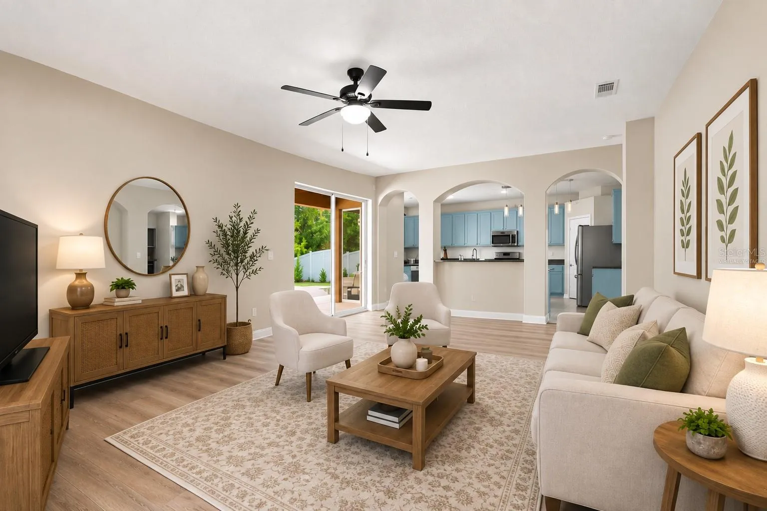 Family Room - Virtually Staged