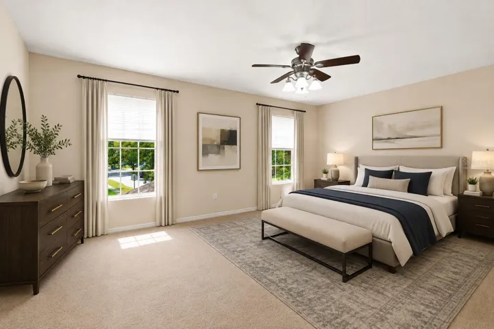 Owner's Bedroom - Virtually Staged