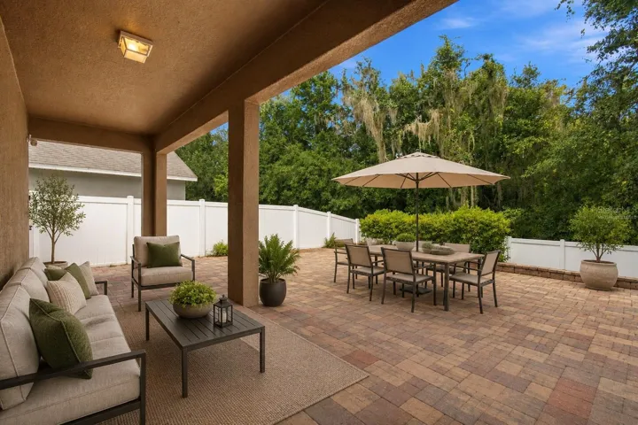 Virtually Staged - back patio only