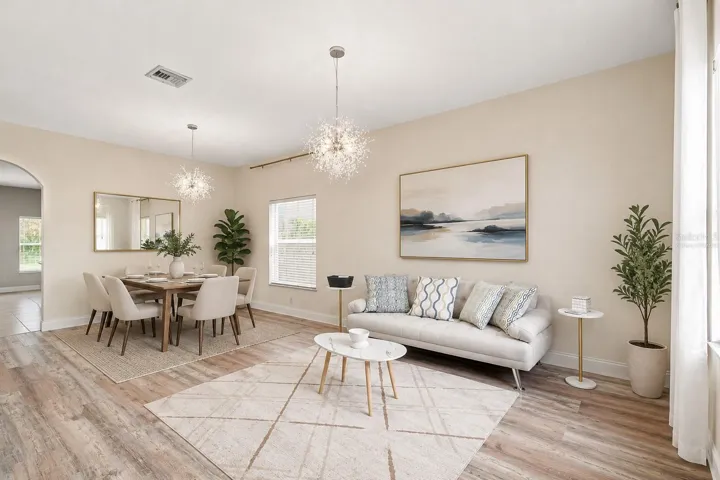 Living &amp; Dining Room – Virtually Staged