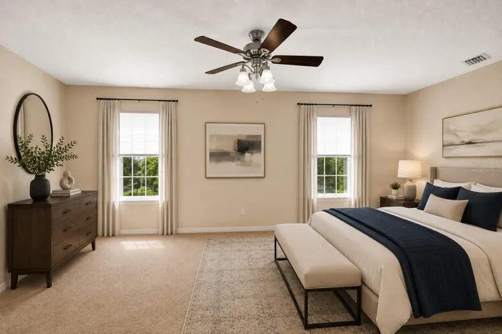 Owner's Bedroom - Virtually Staged