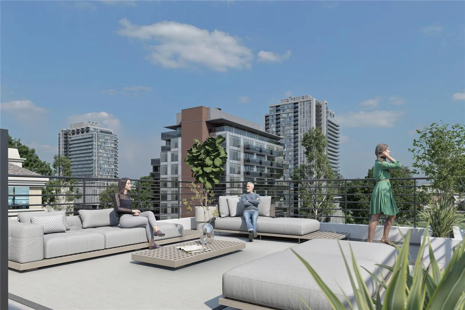 Expansive Outdoor Entertaining Space “Artist Rendering — Proposed Construction.” “Virtually Staged.”