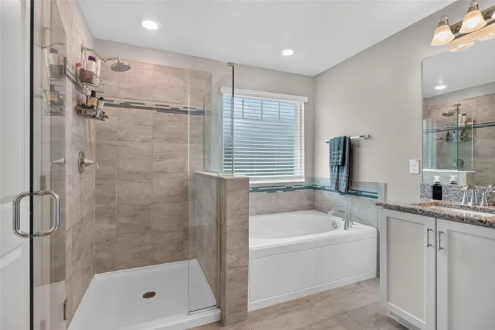 Primary Bathroom -Jetted Tub/Shower