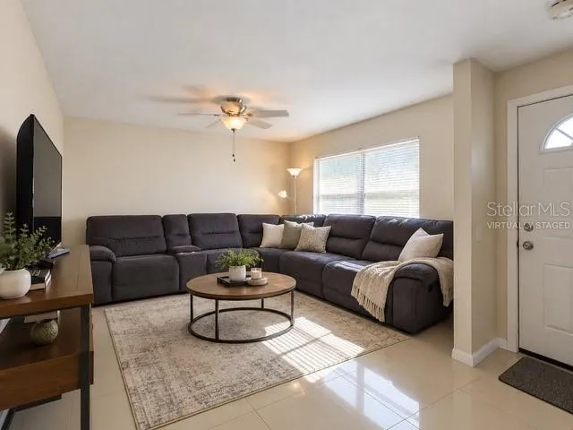 Virtually Staged Living Room