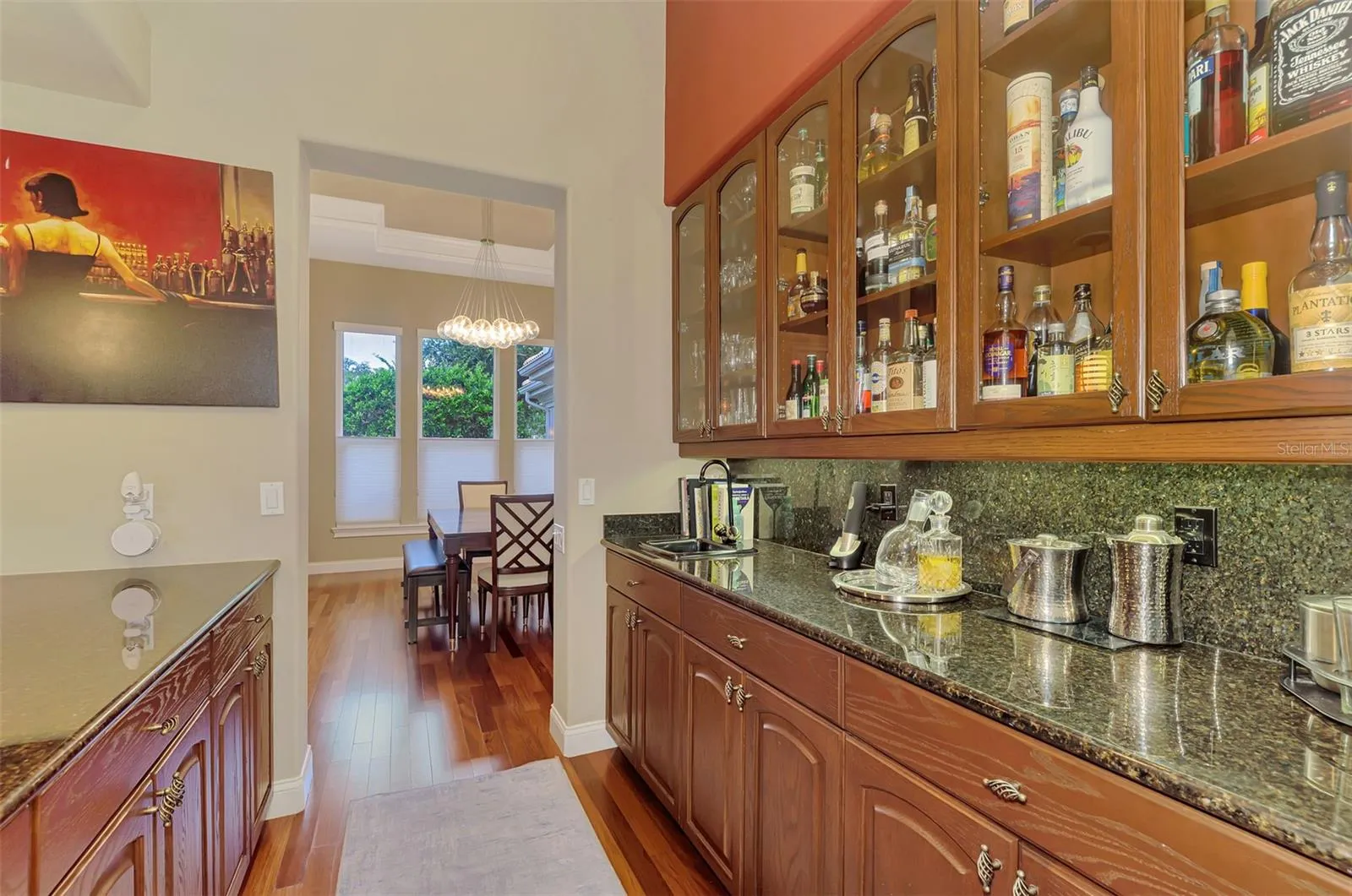 Wet bar with TONS of storage