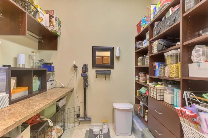 Storage room off laundry room