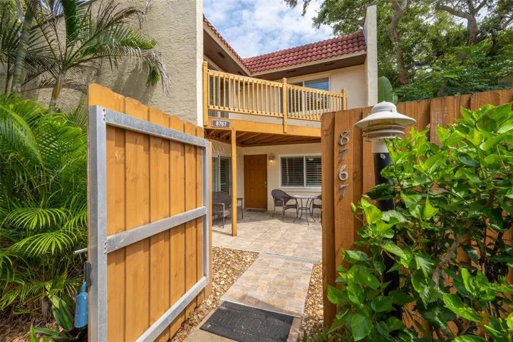 Gated Entry to Courtyard