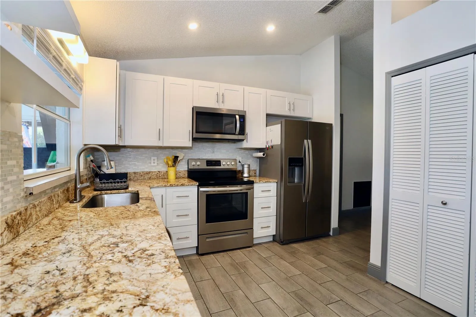Kitchen with granite
