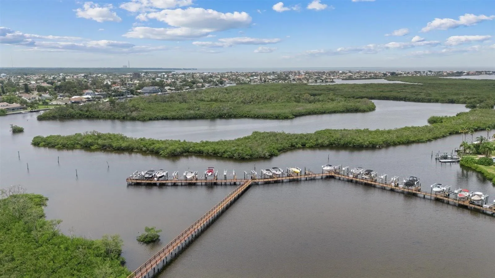 Balcony view of marina and Gulf