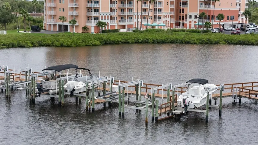 Boat slip #25 with electric 10,000 lb boat lift