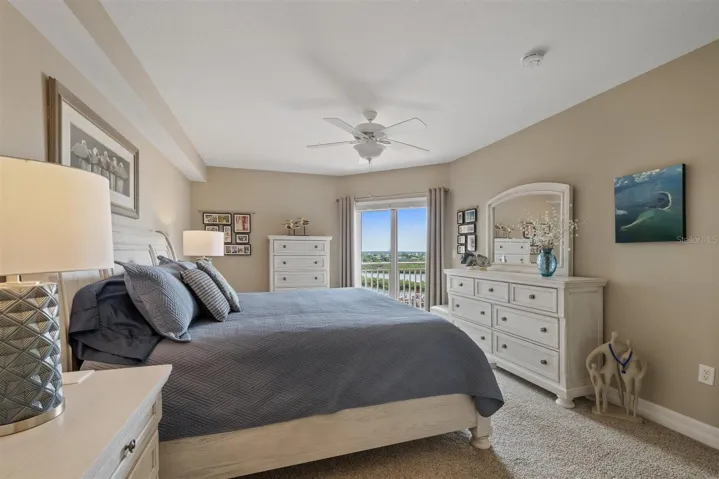 Primary suite showing a king size bedroom set with plenty of space
