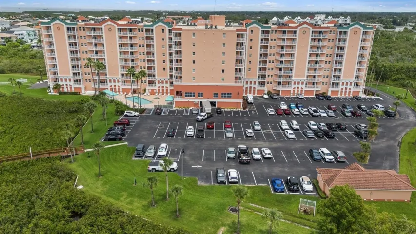 Back parking lot and dock access on southside of complex