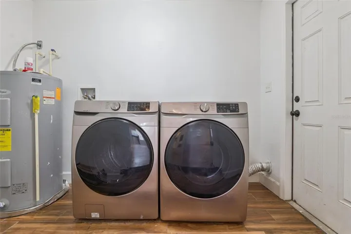 Washer &amp; Dryer on 1st Floor after the Dining Area.