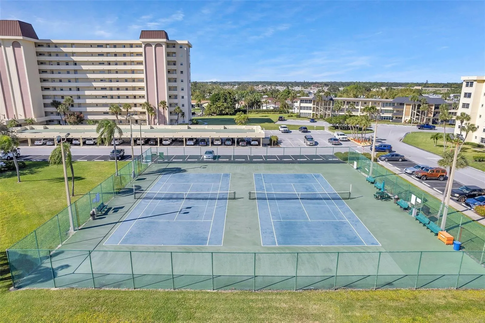 Tennis and pickle ball courts.