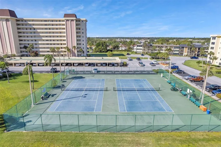 Tennis and pickle ball courts.