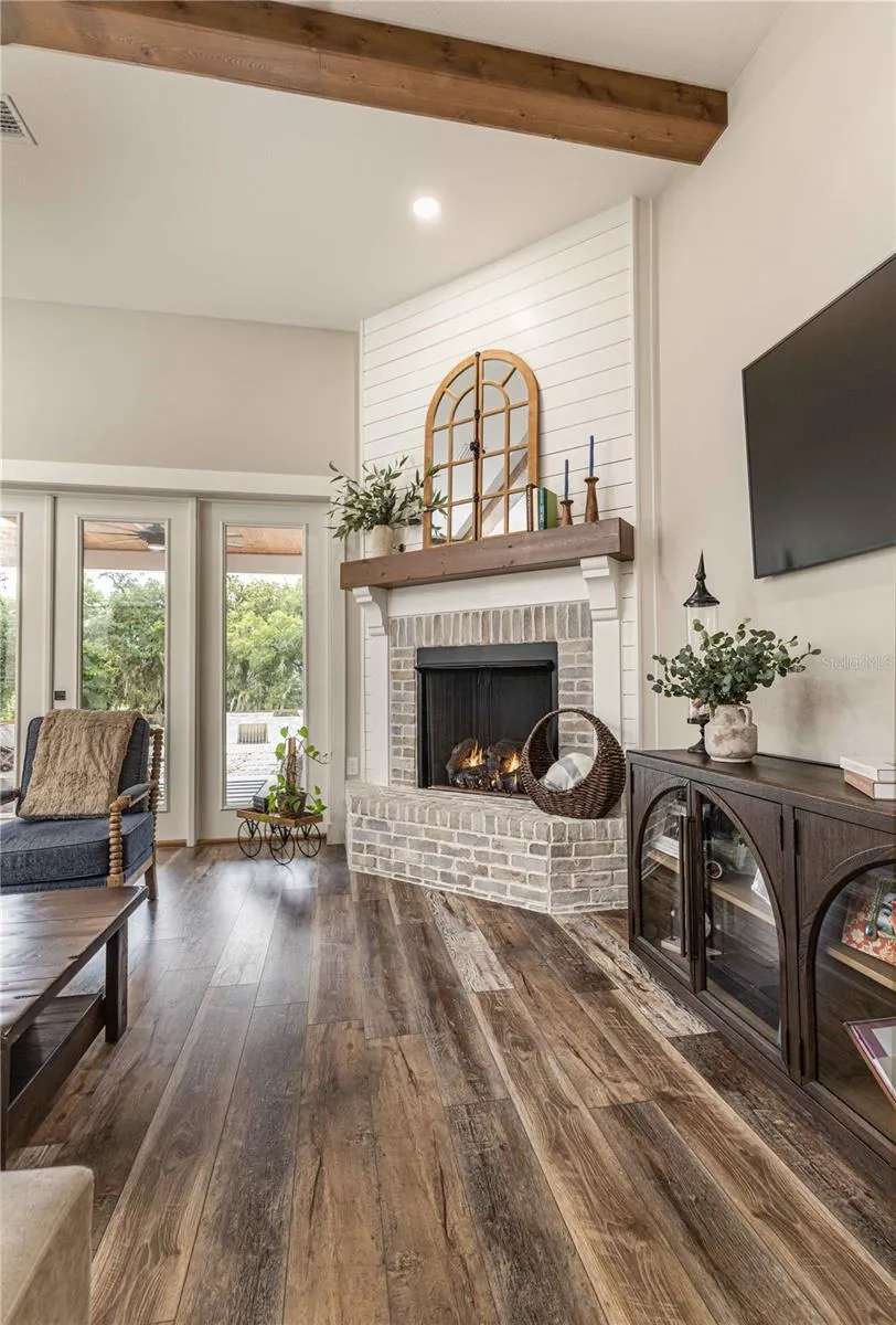 Fireplace of living room