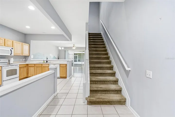 Three bedrooms, two bathrooms and laundry on the second floor