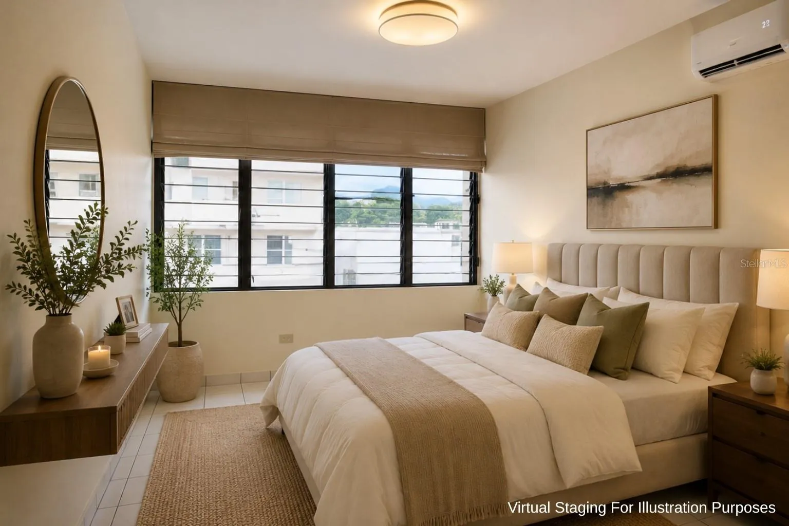 Virtual staging for illustration purposes