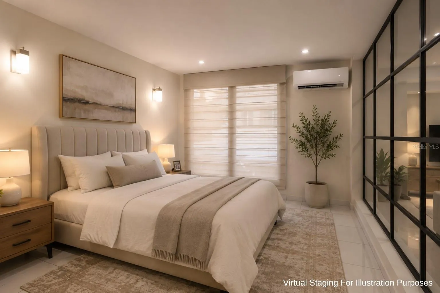 Virtual staging for illustration purposes