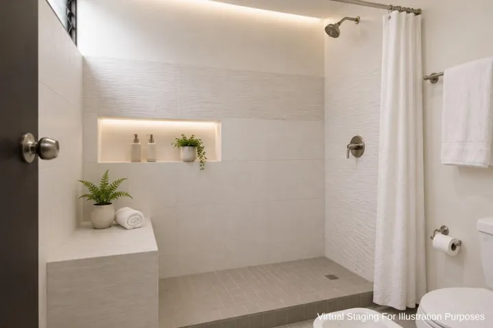 Virtual staging for illustration purposes